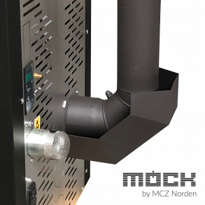 Røgrør ø80 UHT - MCZ startbøjning m/renselem 