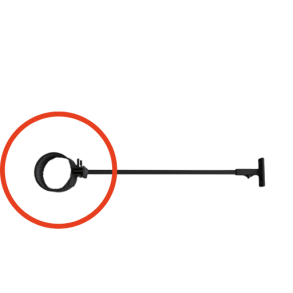 Rørbeslag f/røgrør ø80