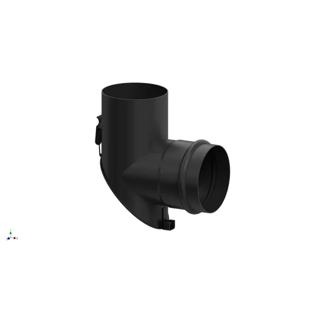 T-sektion muf/muf med 45 renseklap