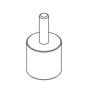 Antivibrations gummidut (1 styk)