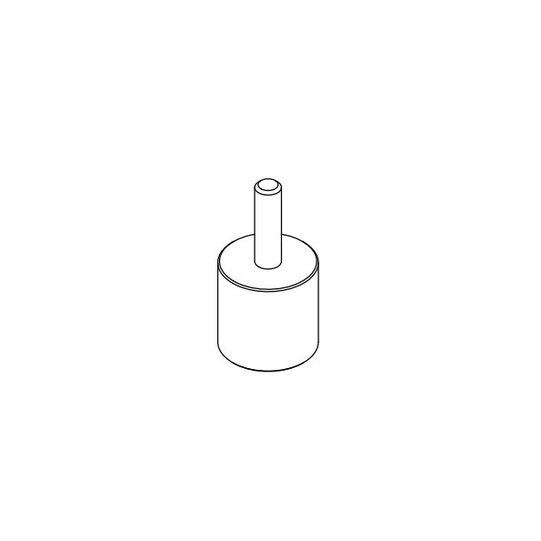 Antivibrations gummidut (1 styk)