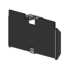 Bagplade for varmeveksler  MCZ 2.0