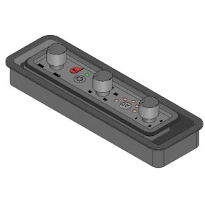 Kontrollpanel med vridknappar RED