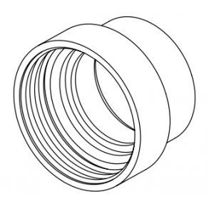 Silikonekobling f/pilletilførsel 3.0-serie