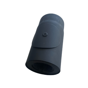 Isoleret ø80 røgrør 250mm m/renselem - startkobling